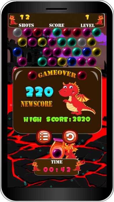 Dragon Volcano Power Ball Shooter Game screenshot 4