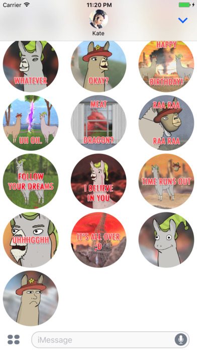 Llamas with Hats Stickers screenshot 3