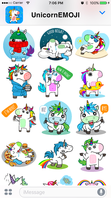 UnicornEMOJI - Unicorn Friends & Magical Stickers screenshot 3