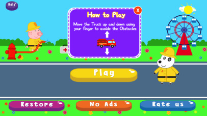 Baby Animal : Play with Fireman & Rescue firetruck screenshot 2