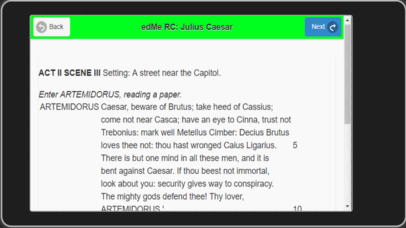 edMe Reading: Julius Caesar screenshot 3