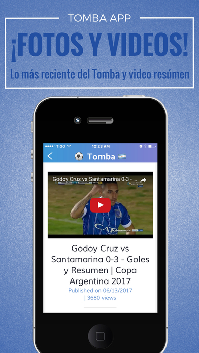 Tomba - El Bodeguero Futbol de Mendoza, Argentina screenshot 2