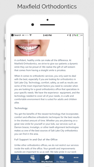 Maxfield Orthodontics screenshot 2