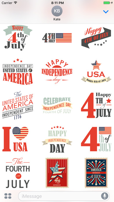 American & USA Stickers Emojis screenshot 3