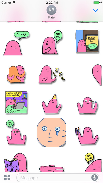 Doodle Blob! Stickers screenshot 3