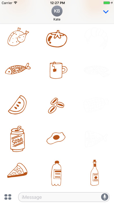 Animated Cute Food Stickers screenshot 4