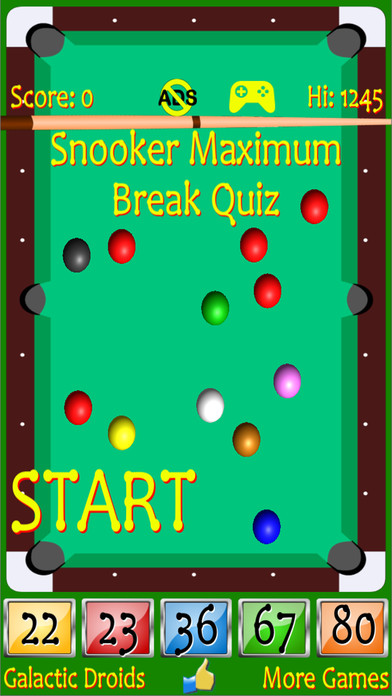 Snooker Maximum Break Quiz screenshot 4