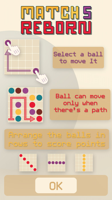 Match 5 Reborn - connect balls in a line to win! screenshot 2