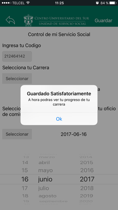Servicio Social CUSUR screenshot 3