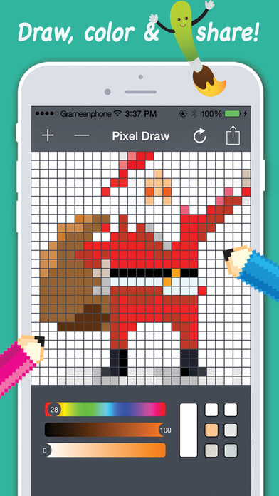 Pixel Sketch Maker - Best Draw.ing & Coloring art screenshot 2