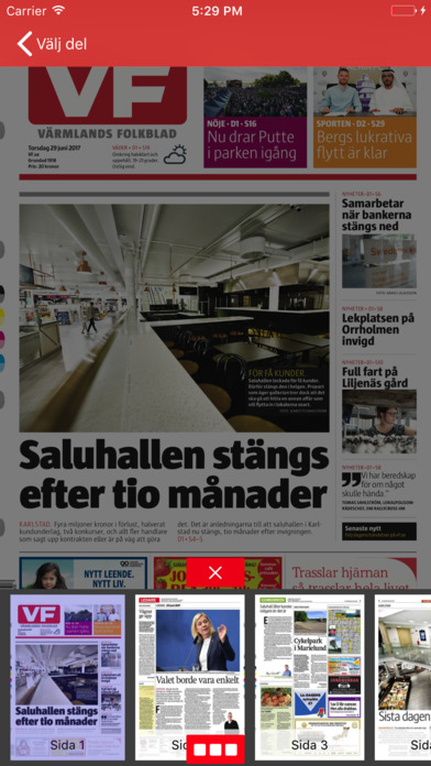 Värmlands Folkblad e-tidning screenshot 4