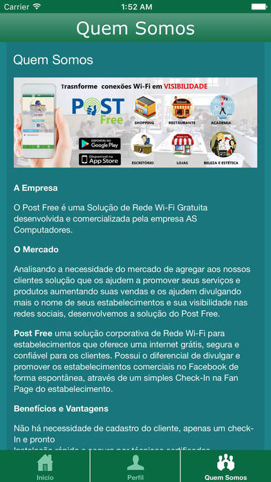 Post Free - Wi-fi Gráfis screenshot 2