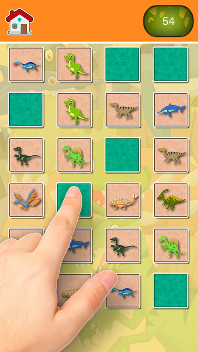 Dinosaurus Find the Pairs Learning & memo Game screenshot 4