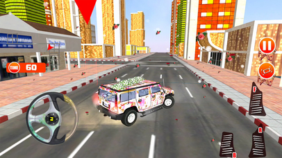 Extreme Prado Hero Driver Highway Runner Game screenshot 2