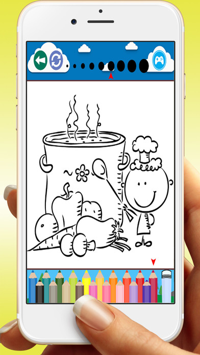 Vegetables Coloring Book Game For Kids screenshot 3