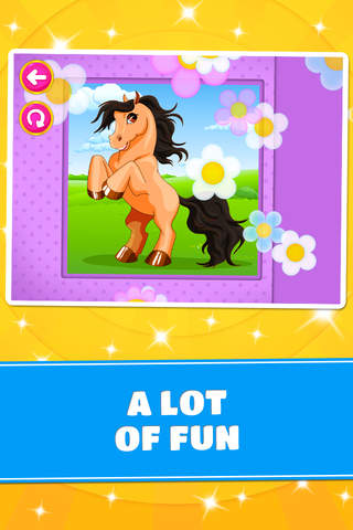 Cute Ponies & Unicorns Puzzles - Logic Game PRO screenshot 4