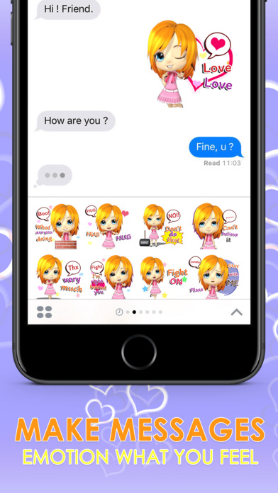 CrazyBell1 Eng Stickers & Keyboard By ChatStick screenshot 2