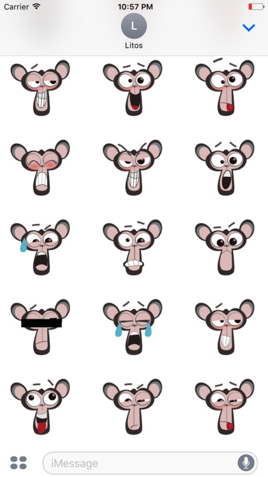 Do the Monkey iMessage Sticker Pack by Litosfera screenshot 2