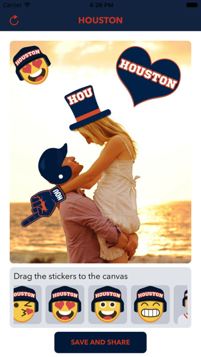 Houston Baseball Emojis & Stickers screenshot 3