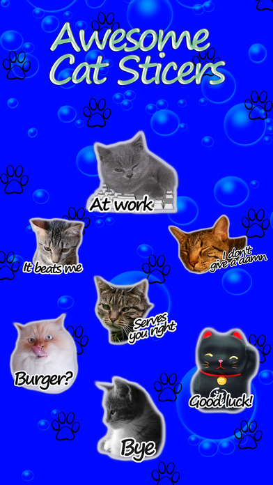 Awesome Cat Stickers screenshot 3