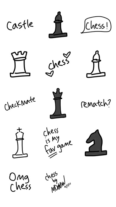 Chess sticker - game emoji stickers for iMessage screenshot 3