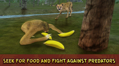 Wild Sloth Forest Survival Simulator 3D Full screenshot 2