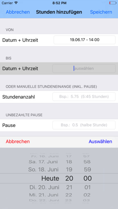 Mini Jobber: Stundenerfassung screenshot 2