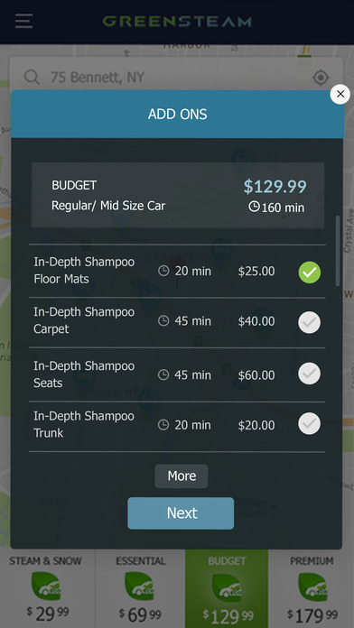 GreenSteam Customer screenshot 3