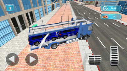 Police Cruiser Transporter-NYPD Car Transport Game screenshot 4