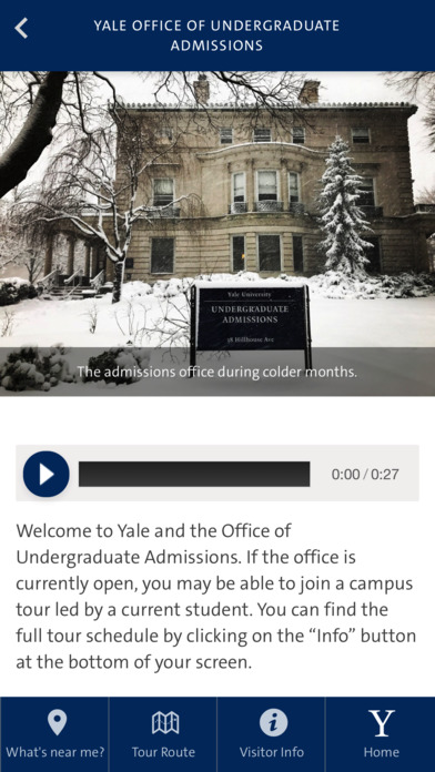 Yale Admissions Campus Tour screenshot 3