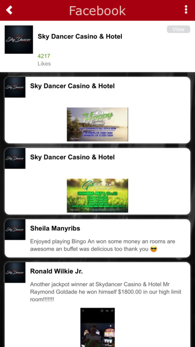 Sky Dancer Casino screenshot 3