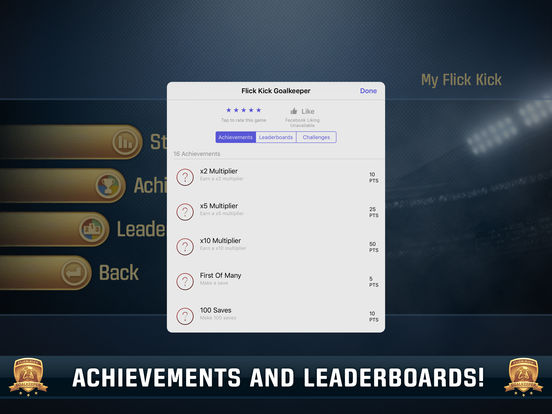 Screenshots of Flick Kick Goalkeeper for iPad