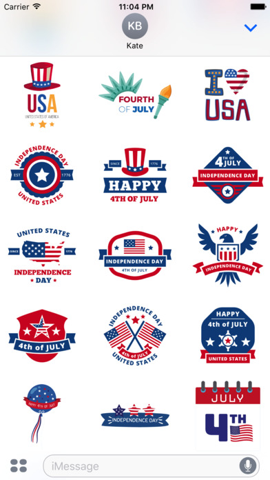 USA Independence Day 2017 Celebration Stickers screenshot 3