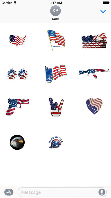 Happy Flag Day 2017 Sticker screenshot 4