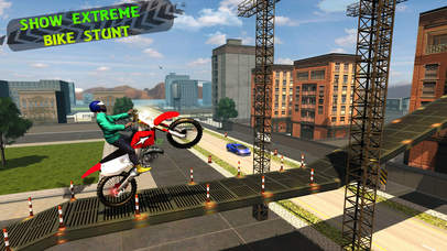 City Rooftop Bike Stunts Rider Simulator screenshot 3