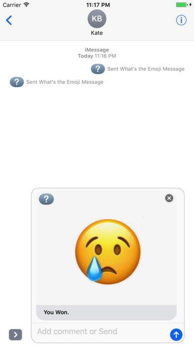 What's the Emoji for iMessage screenshot 3