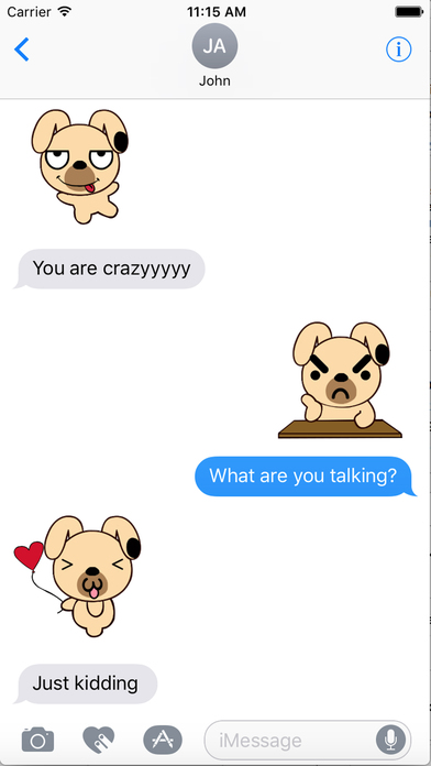 Lovely PuPpy Kika - Doggy Emoji & Sticker screenshot 3