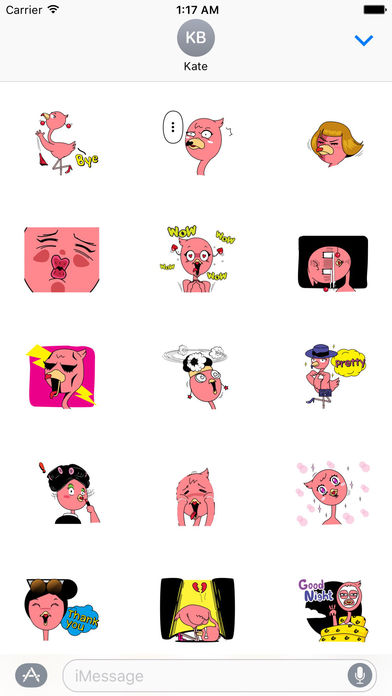 Wealthy Flamingo Sticker screenshot 2