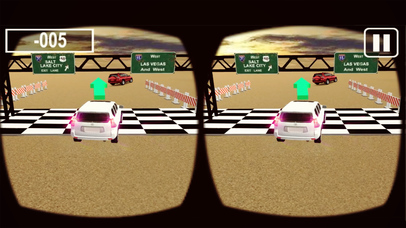 VR Desert Luxury Prado Driving 3D screenshot 2