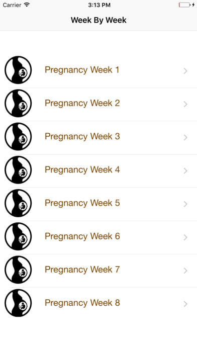 Happy Pregnancy - A Week By Week Guide screenshot 2