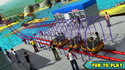Theme Park Roller Coaster Ride screenshot 4