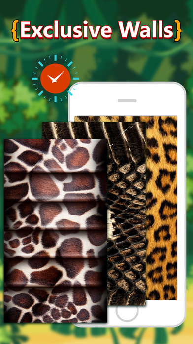 Animal Skins Wallpapers Clock Alarm screenshot 2