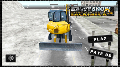 Heavy Snow Excavator - Winter Rescue Operation 3D screenshot 4