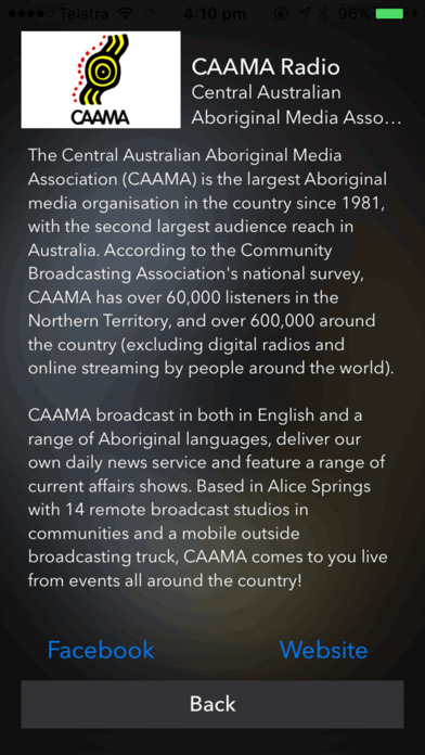 CAAMA Radio screenshot 2