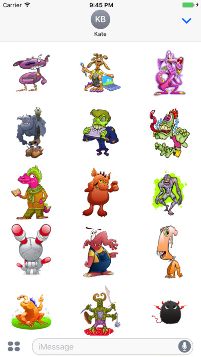 MonsterMojis - Cute Monster Emojis And Stickers screenshot 2