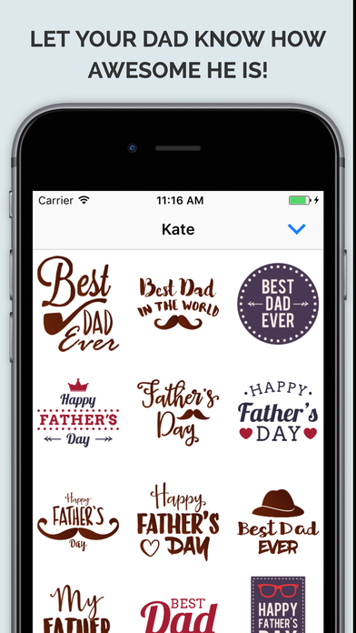 Fathers Day Fatherly Stickers screenshot 3