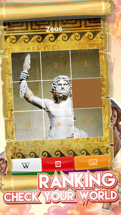 Picture Sliding Quiz for Greek Gods Mythology screenshot 2