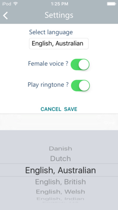 Coco Polyglot Voice Alarm screenshot 2