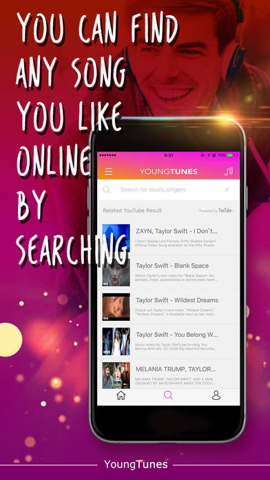 YoungTunes FM - offline Music screenshot 2