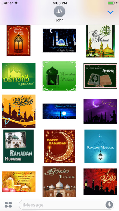 Animated Allah & Eid & Ramadan Kareem Stickers GIF screenshot 4